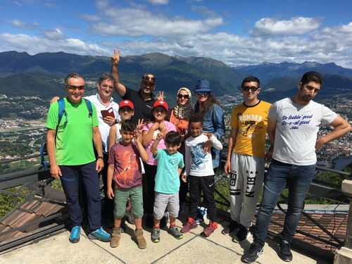 Gruppenfoto auf dem San Salvatore