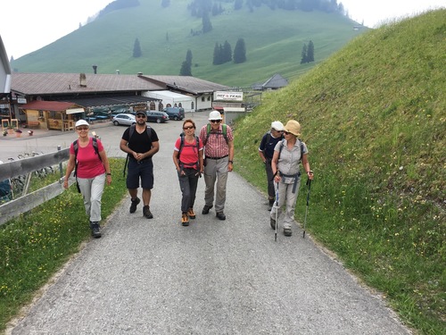 Start zum steilen Aufstieg